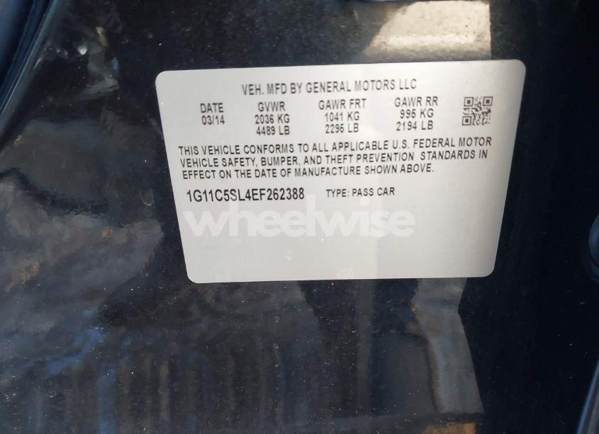 Photo 9 of 2014 Chevrolet Malibu 1LT (VIN 1G11C5SL4EF262388)