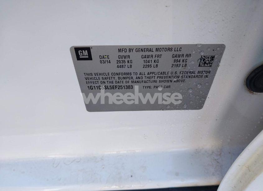 Photo 9 of 2014 Chevrolet Malibu 1LT (VIN 1G11C5SL5EF251383)