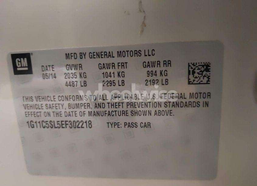 Photo 9 of 2014 Chevrolet Malibu 1LT (VIN 1G11C5SL5EF302218)