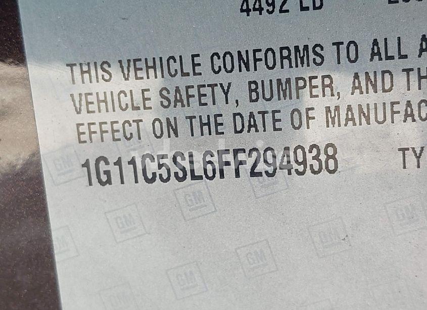 Photo 9 of 2015 Chevrolet Malibu 1LT (VIN 1G11C5SL6FF294938)