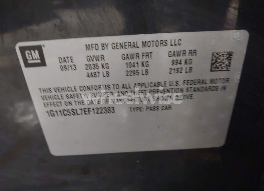 Photo 9 of 2014 Chevrolet Malibu 1LT (VIN 1G11C5SL7EF122383)