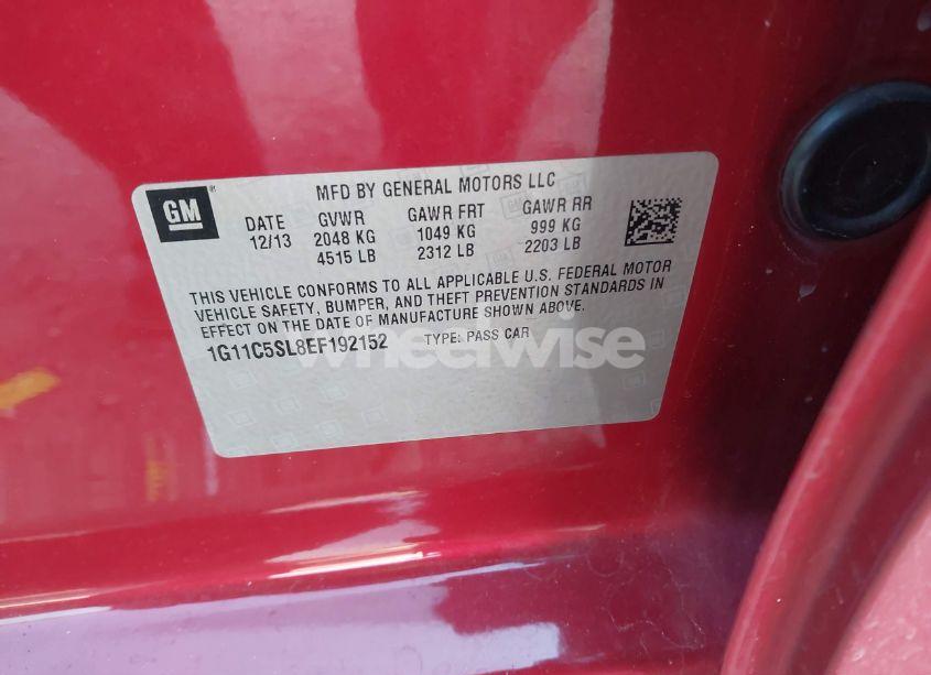 Photo 9 of 2014 Chevrolet Malibu 1LT (VIN 1G11C5SL8EF192152)