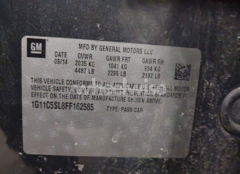 Photo 9 of 2015 Chevrolet Malibu 1LT (VIN 1G11C5SL8FF162585)