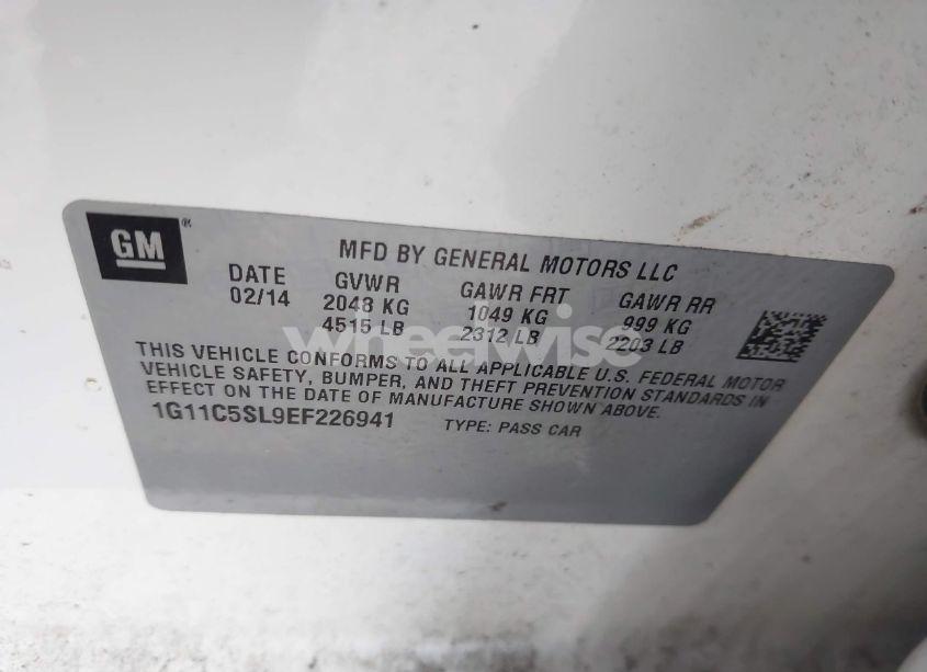 Photo 9 of 2014 Chevrolet Malibu 1LT (VIN 1G11C5SL9EF226941)