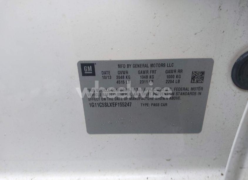Photo 9 of 2014 Chevrolet Malibu 1LT (VIN 1G11C5SLXEF155247)