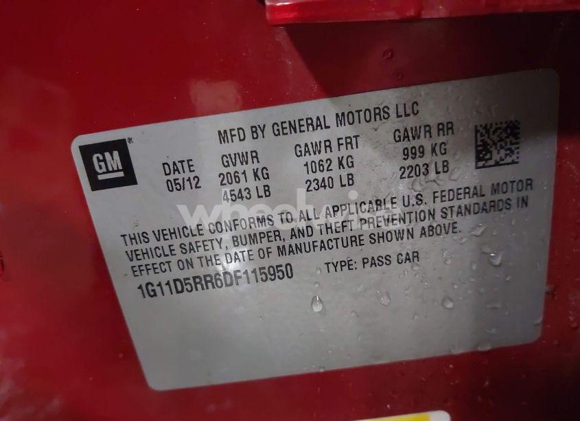 Photo 9 of 2013 Chevrolet Malibu ECO (VIN 1G11D5RR6DF115950)
