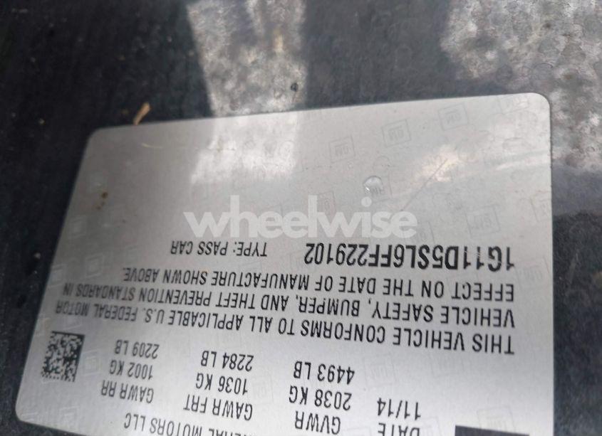 Photo 9 of 2015 Chevrolet Malibu 2LT (VIN 1G11D5SL6FF229102)