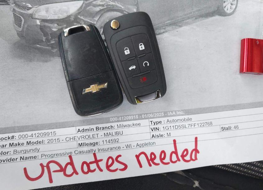 Photo 11 of 2015 Chevrolet Malibu 2LT (VIN 1G11D5SL7FF122768)