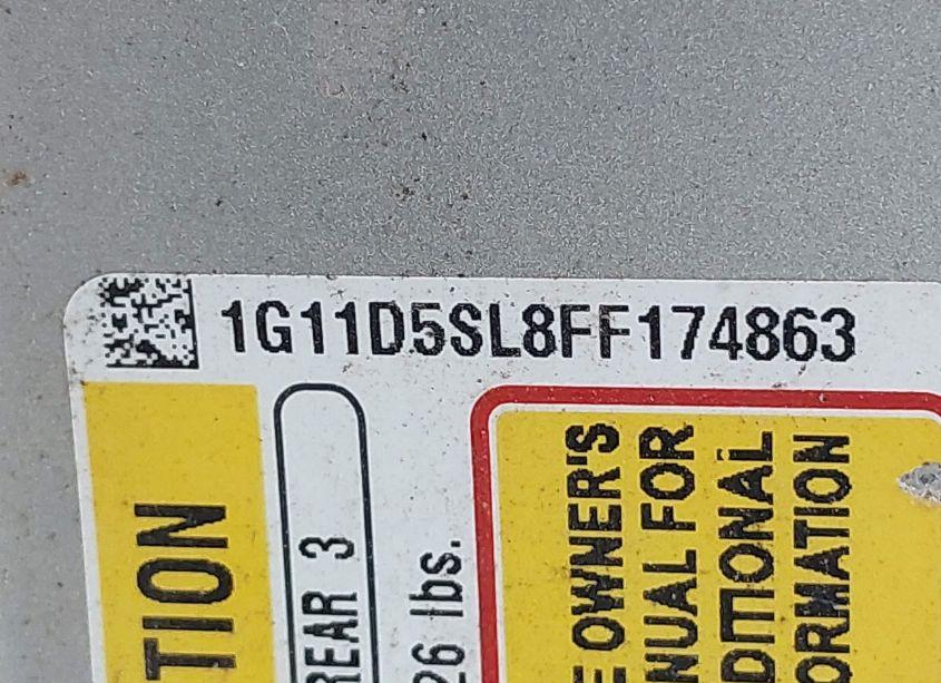 Photo 9 of 2015 Chevrolet Malibu 2LT (VIN 1G11D5SL8FF174863)