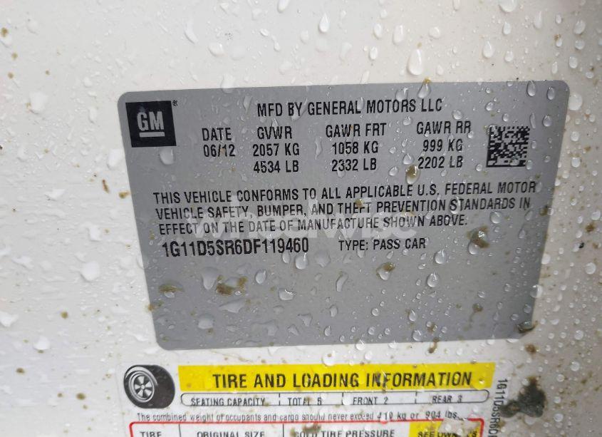 Photo 9 of 2013 Chevrolet Malibu ECO (VIN 1G11D5SR6DF119460)