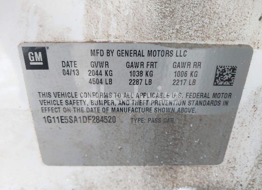 Photo 9 of 2013 Chevrolet Malibu 2LT (VIN 1G11E5SA1DF284520)