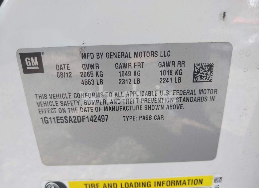 Photo 9 of 2013 Chevrolet Malibu 2LT (VIN 1G11E5SA2DF142497)