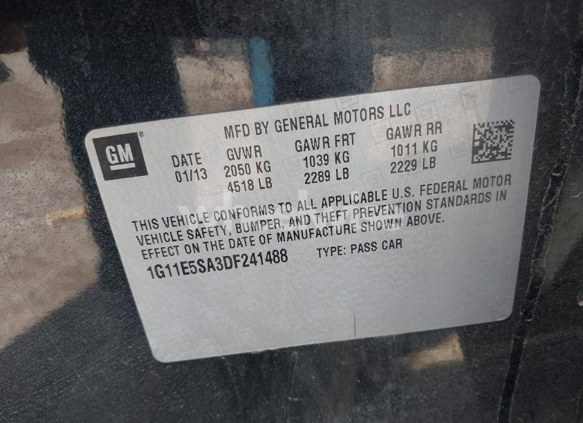 Photo 9 of 2013 Chevrolet Malibu 2LT (VIN 1G11E5SA3DF241488)