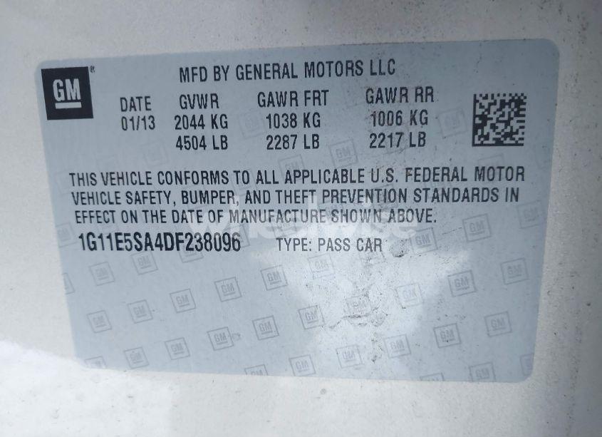 Photo 9 of 2013 Chevrolet Malibu 2LT (VIN 1G11E5SA4DF238096)