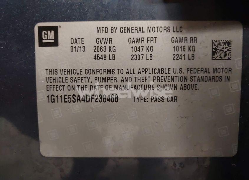 Photo 9 of 2013 Chevrolet Malibu 2LT (VIN 1G11E5SA4DF238468)