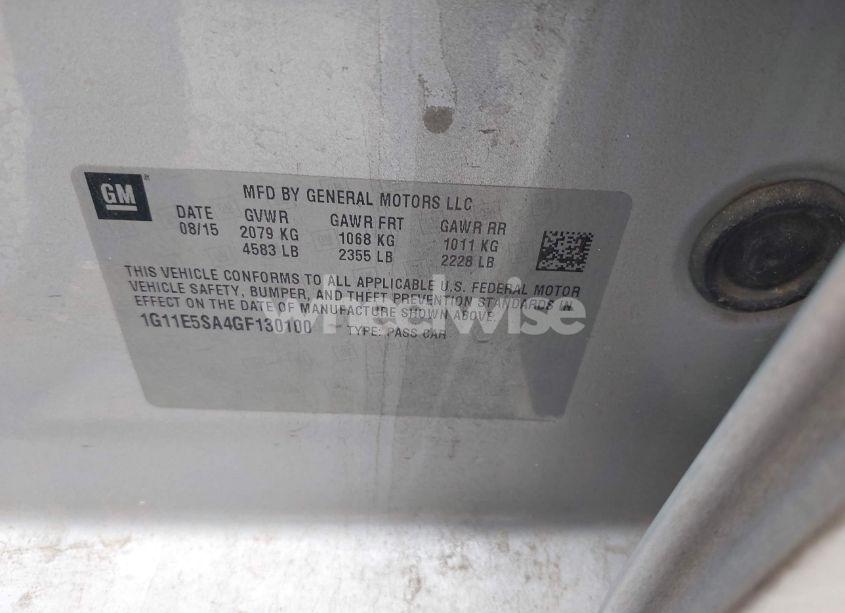 Photo 9 of 2016 Chevrolet Malibu LIMITED LTZ (VIN 1G11E5SA4GF130100)