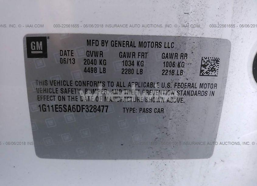 Photo 9 of 2013 Chevrolet Malibu 2LT (VIN 1G11E5SA6DF328477)