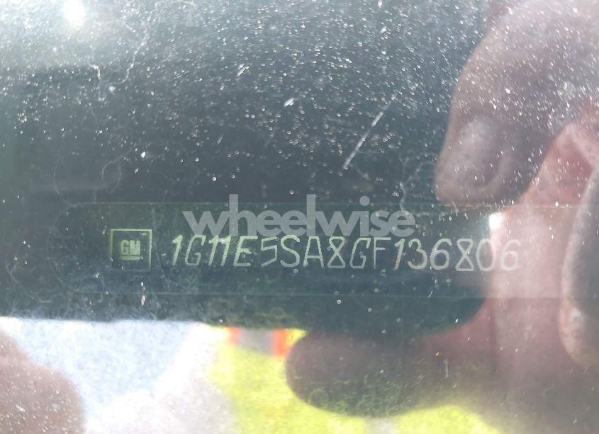 Photo 9 of 2016 Chevrolet Malibu LIMITED LTZ (VIN 1G11E5SA8GF136806)