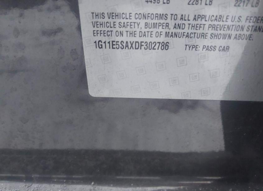 Photo 9 of 2013 Chevrolet Malibu 2LT (VIN 1G11E5SAXDF302786)