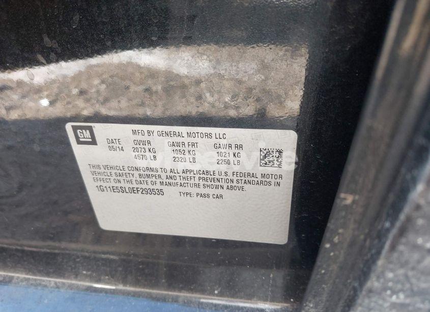Photo 9 of 2014 Chevrolet Malibu LT (VIN 1G11E5SL0EF293535)
