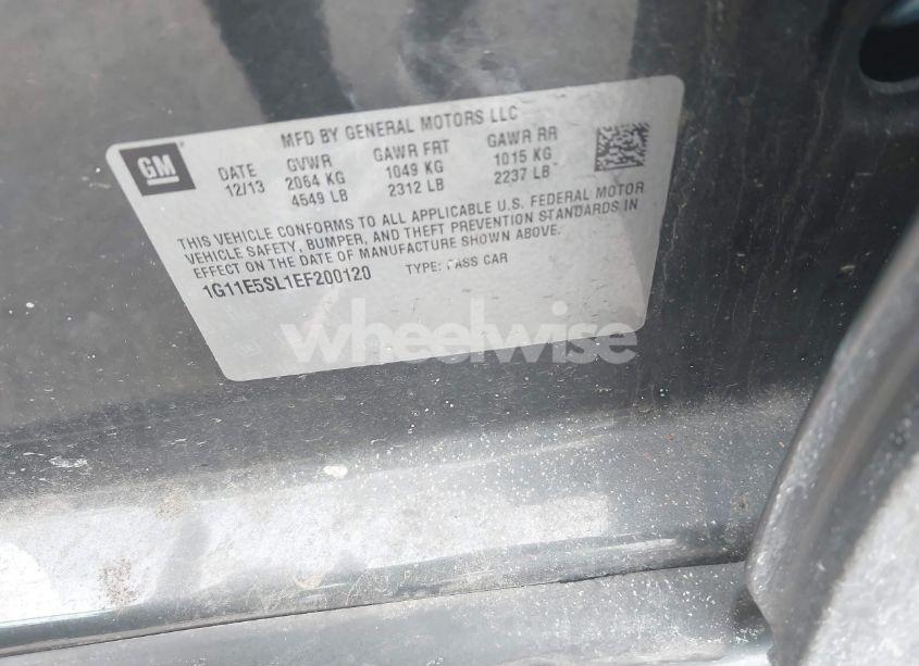 Photo 9 of 2014 Chevrolet Malibu 2LT (VIN 1G11E5SL1EF200120)