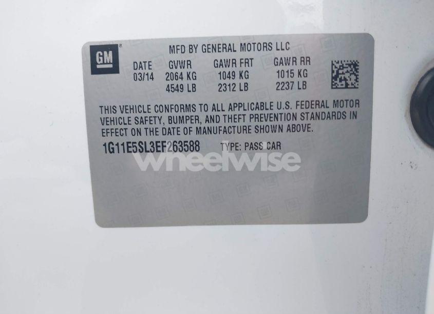 Photo 9 of 2014 Chevrolet Malibu 2LT (VIN 1G11E5SL3EF263588)