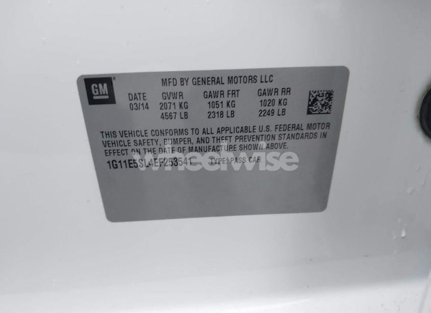 Photo 9 of 2014 Chevrolet Malibu 2LT (VIN 1G11E5SL4EF253541)