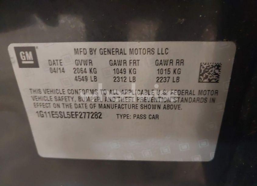 Photo 9 of 2014 Chevrolet Malibu 2LT (VIN 1G11E5SL5EF277282)