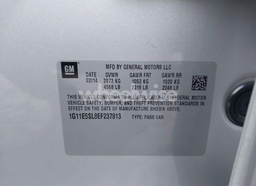 Photo 9 of 2014 Chevrolet Malibu LT (VIN 1G11E5SL8EF237813)