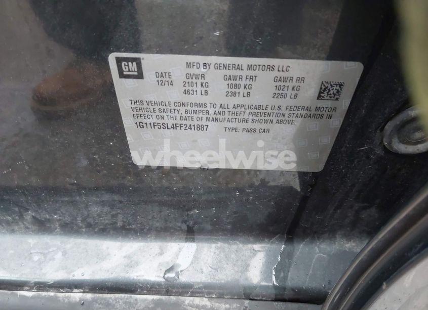 Photo 9 of 2015 Chevrolet Malibu 1LZ (VIN 1G11F5SL4FF241887)