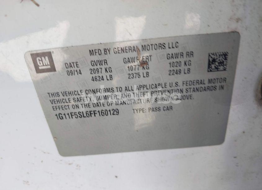 Photo 9 of 2015 Chevrolet Malibu 1LZ (VIN 1G11F5SL6FF160129)