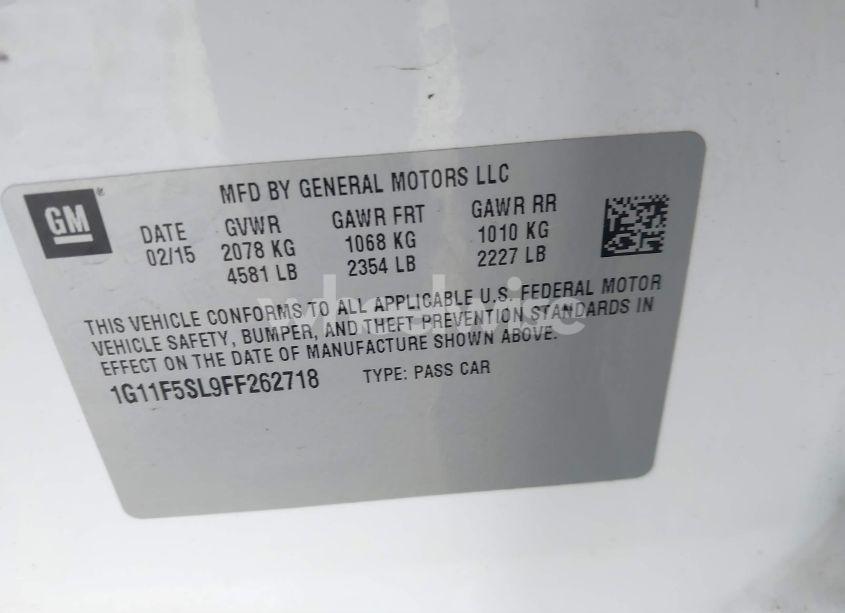 Photo 9 of 2015 Chevrolet Malibu 1LZ (VIN 1G11F5SL9FF262718)