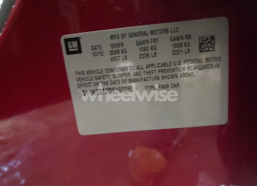 Photo 9 of 2013 Chevrolet Malibu 1LZ (VIN 1G11H5SA2DF180285)