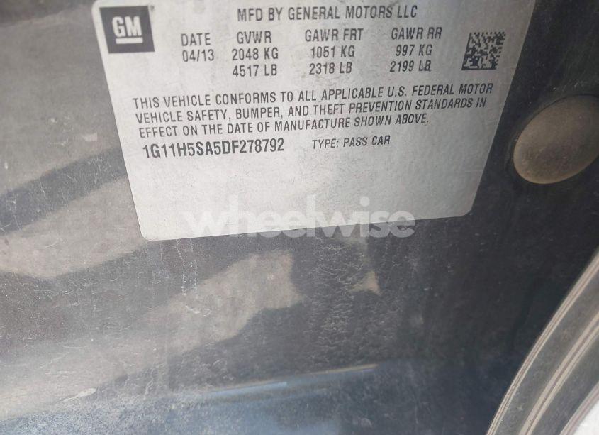 Photo 9 of 2013 Chevrolet Malibu 1LZ (VIN 1G11H5SA5DF278792)