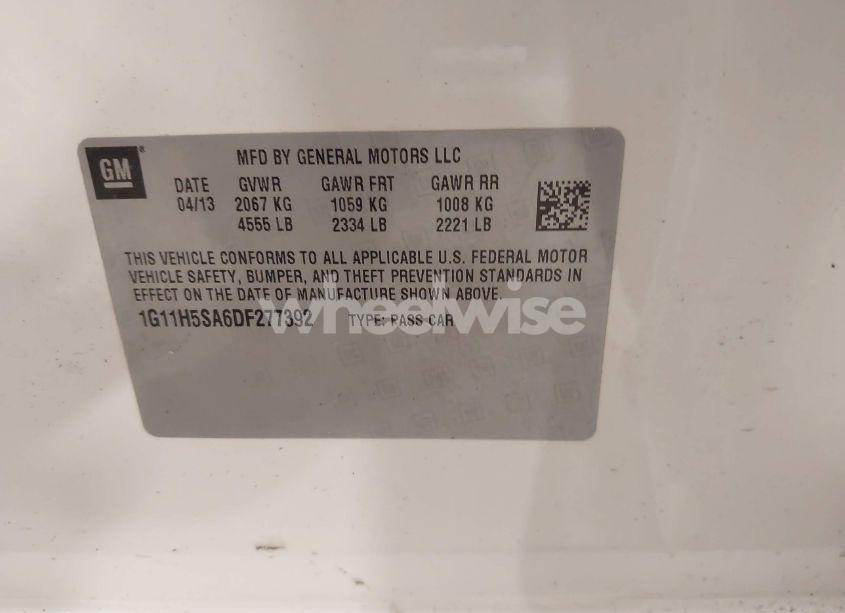 Photo 9 of 2013 Chevrolet Malibu 1LZ (VIN 1G11H5SA6DF277392)