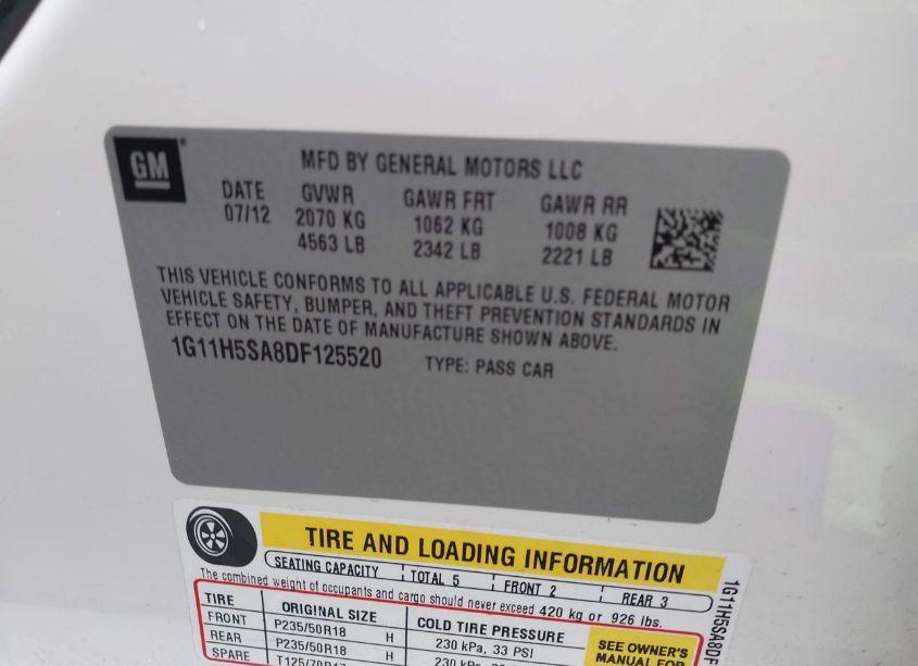 Photo 9 of 2013 Chevrolet Malibu 1LZ (VIN 1G11H5SA8DF125520)