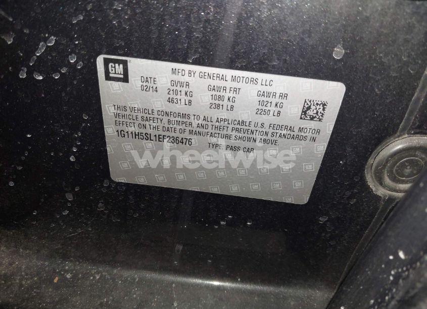 Photo 9 of 2014 Chevrolet Malibu 1LZ (VIN 1G11H5SL1EF236476)