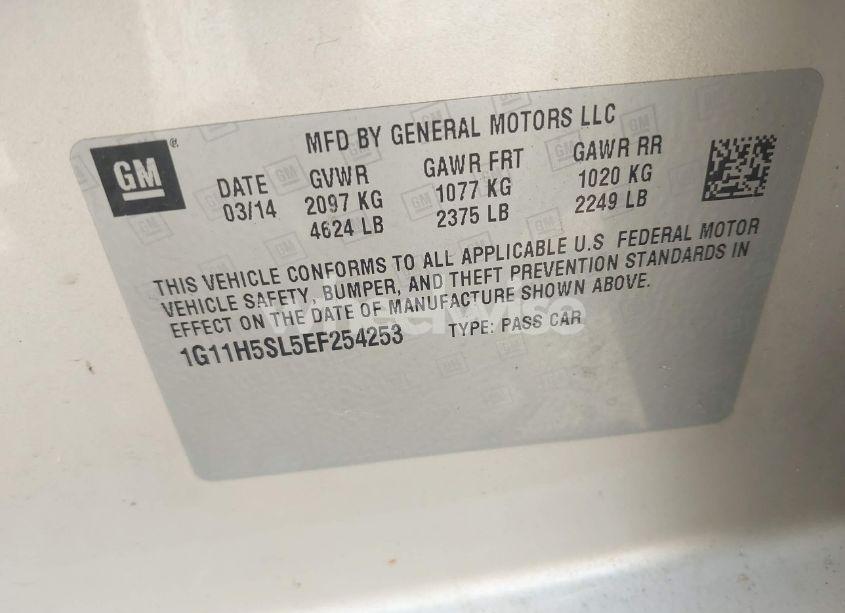 Photo 9 of 2014 Chevrolet Malibu 1LZ (VIN 1G11H5SL5EF254253)