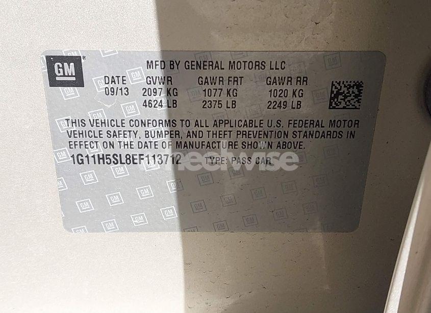 Photo 9 of 2014 Chevrolet Malibu 1LZ (VIN 1G11H5SL8EF113712)