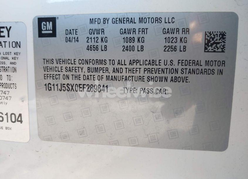 Photo 9 of 2014 Chevrolet Malibu 2LZ (VIN 1G11J5SX0EF289841)