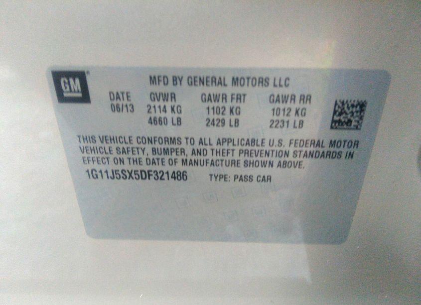 Photo 9 of 2013 Chevrolet Malibu 2LZ (VIN 1G11J5SX5DF321486)