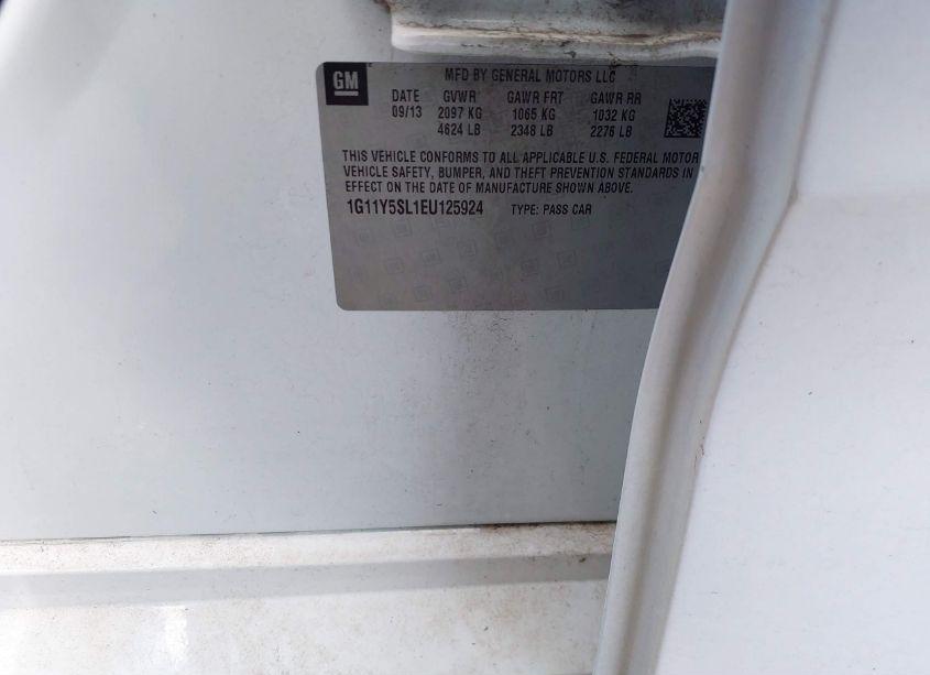 Photo 9 of 2014 Chevrolet Impala 1LS (VIN 1G11Y5SL1EU125924)