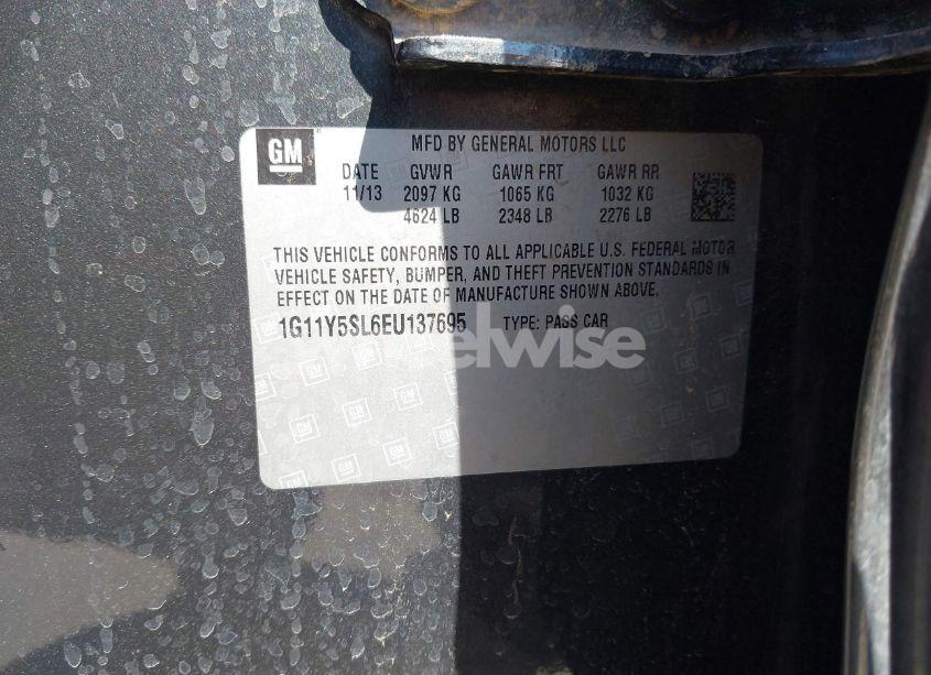 Photo 9 of 2014 Chevrolet Impala 1LS (VIN 1G11Y5SL6EU137695)