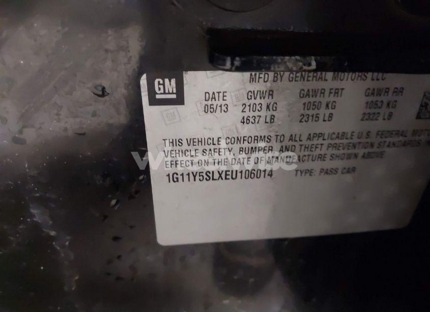 Photo 9 of 2014 Chevrolet Impala 1LS (VIN 1G11Y5SLXEU106014)