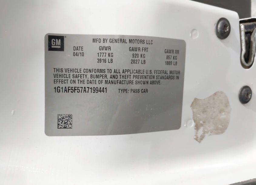 Photo 9 of 2010 Chevrolet Cobalt LT (VIN 1G1AF5F57A7199441)