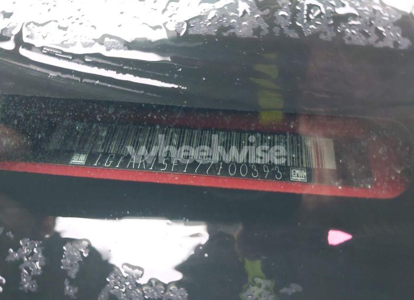 Photo 9 of 2007 Chevrolet Cobalt LS (VIN 1G1AK15F177100393)