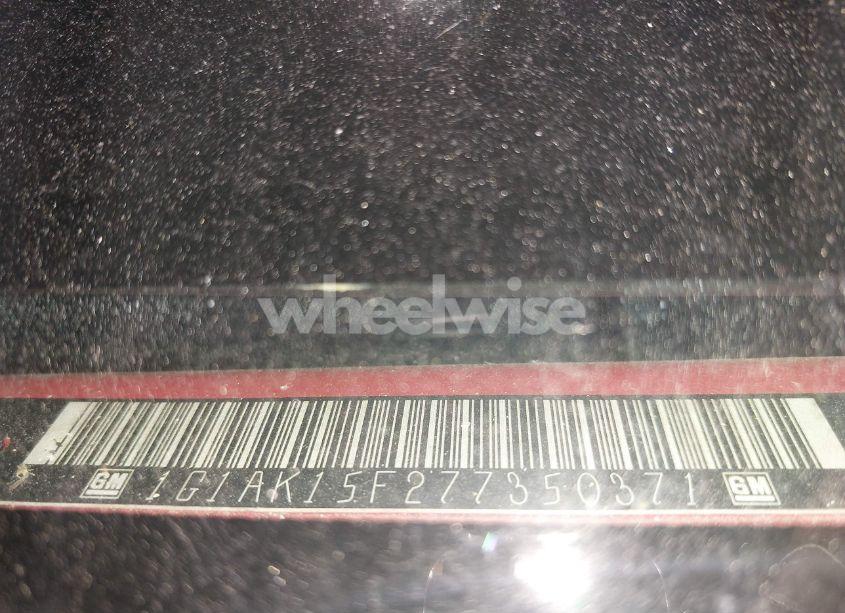 Photo 9 of 2007 Chevrolet Cobalt LS (VIN 1G1AK15F277350371)