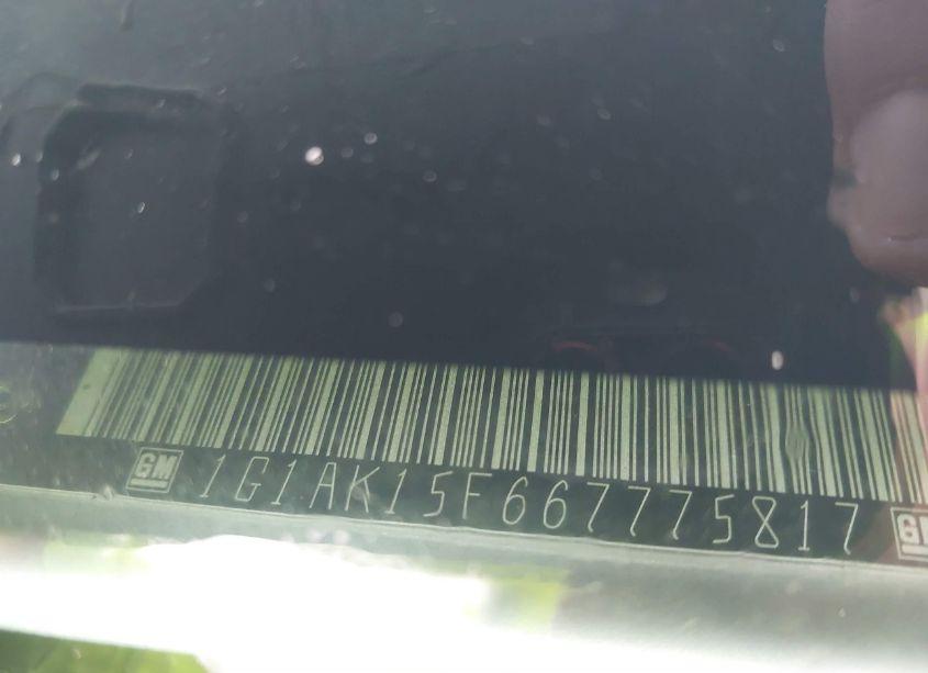 Photo 9 of 2006 Chevrolet Cobalt LS (VIN 1G1AK15F667775817)