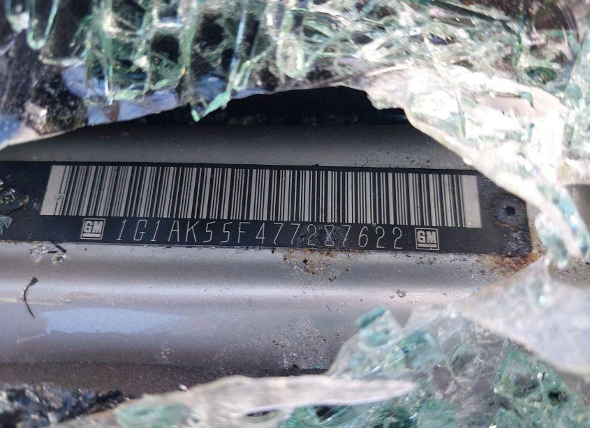 Photo 9 of 2007 Chevrolet Cobalt LS (VIN 1G1AK55F477287622)