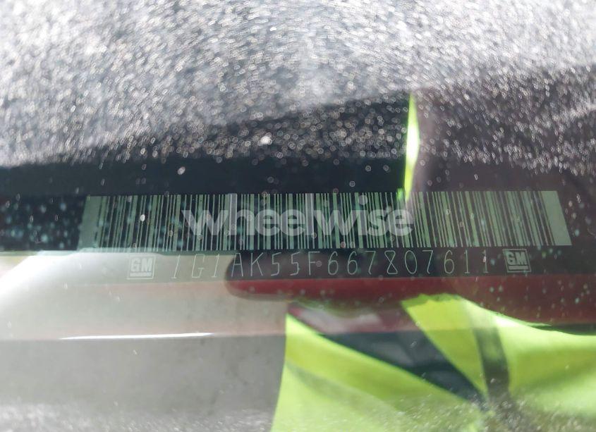 Photo 9 of 2006 Chevrolet Cobalt LS (VIN 1G1AK55F667807611)